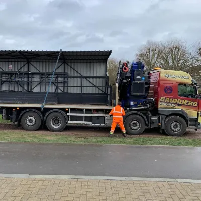 delivery at football club