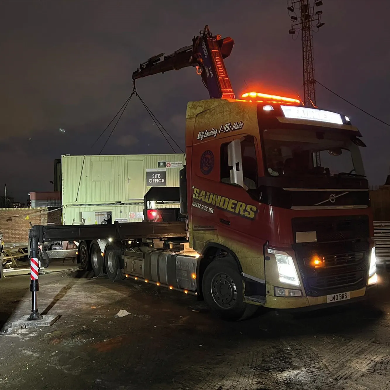 front loader in action
